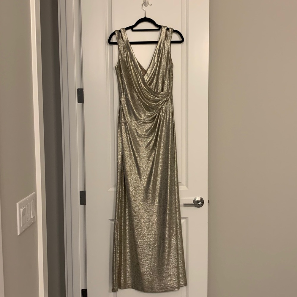 Ralph Lauren Metallic Jersey Dress